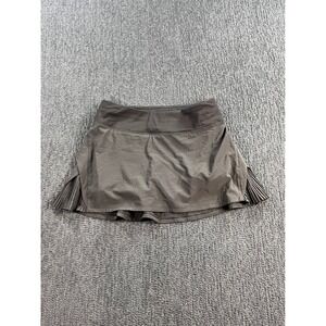 lululemon athletica dark gray pleated skort